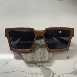 Aldo Brown Square Sunglasses